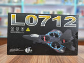 L0712 Remote Control Fighter Jet Aircraft – 4 High-Speed Motors, Dual Propellers & Gyroscope System | Indoor Outdoor RC Plane for Teens (Ages 14+) | Realistic Design Toy Jet with 40-Min Charge Time